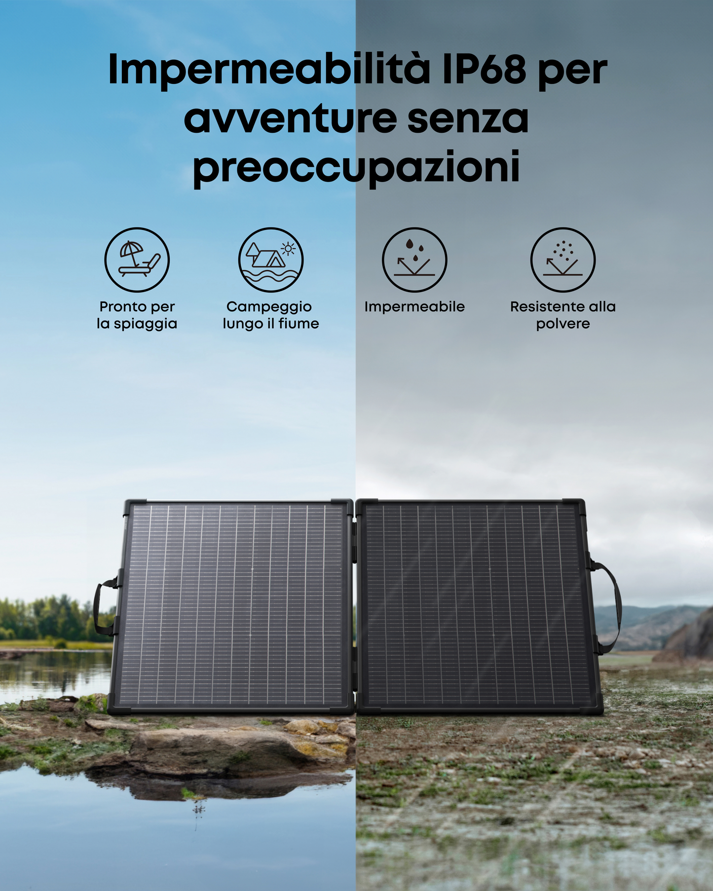 Anker SOLIX PS100 pannello solare portatile bifacciale