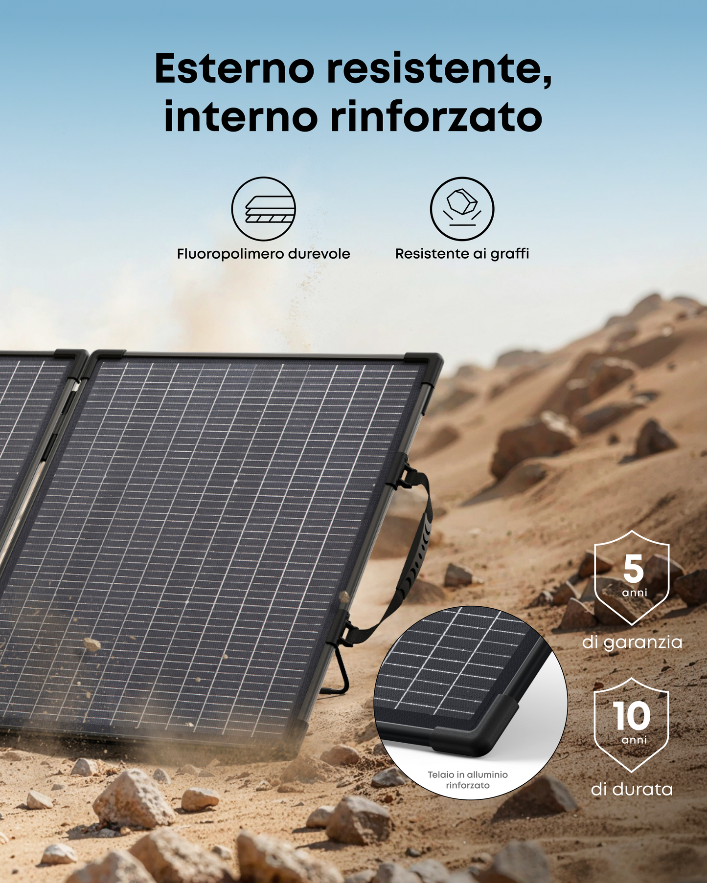 Anker SOLIX PS100 pannello solare portatile bifacciale