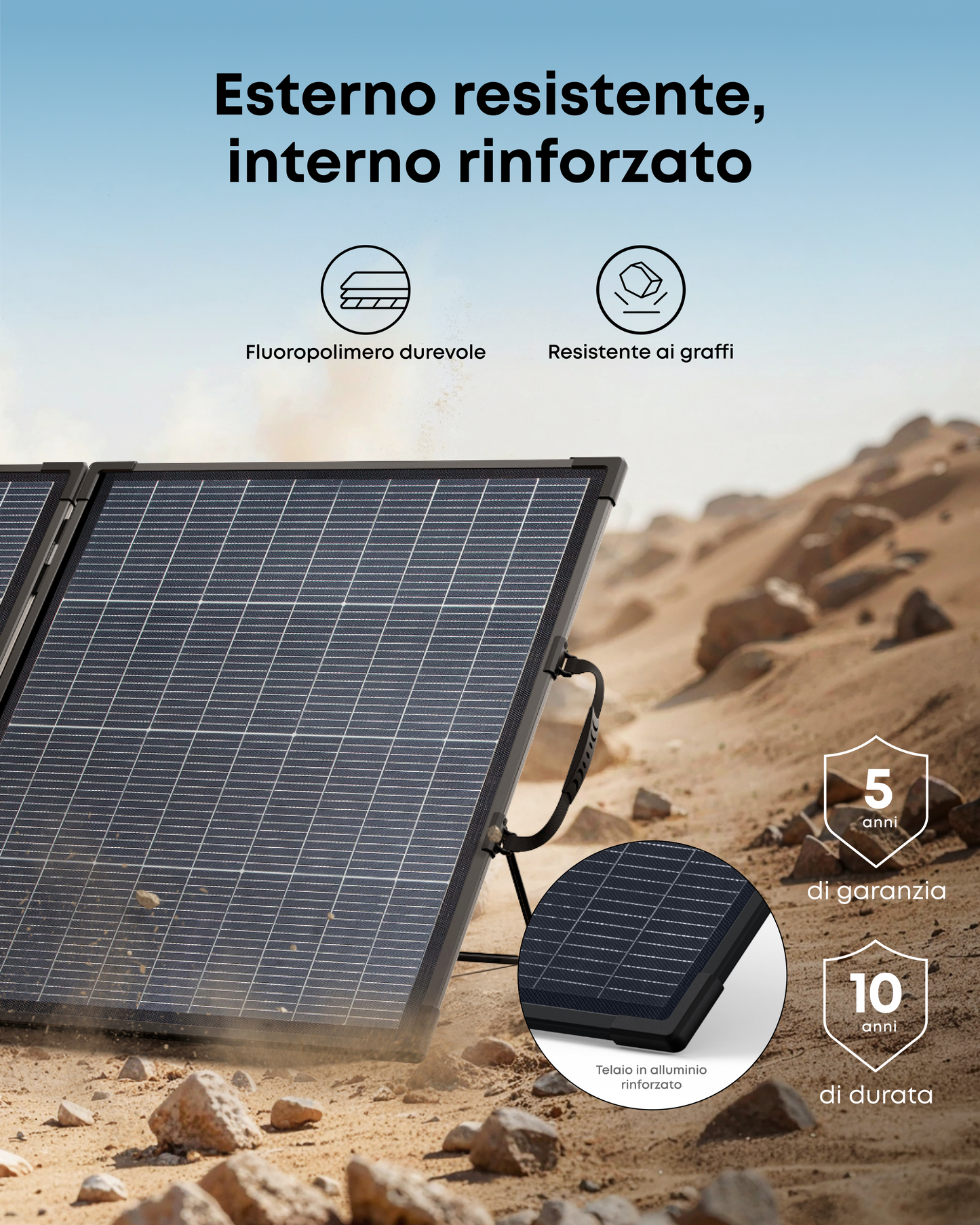 Anker SOLIX PS200 pannello solare portatile bifacciale