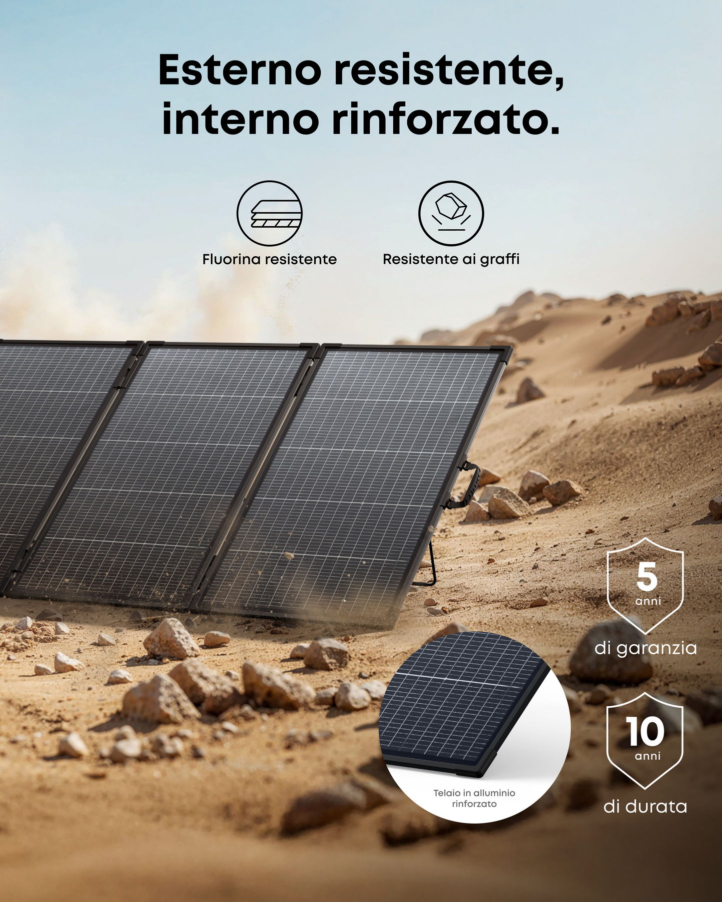 Anker SOLIX PS400 pannello solare portatile bifacciale