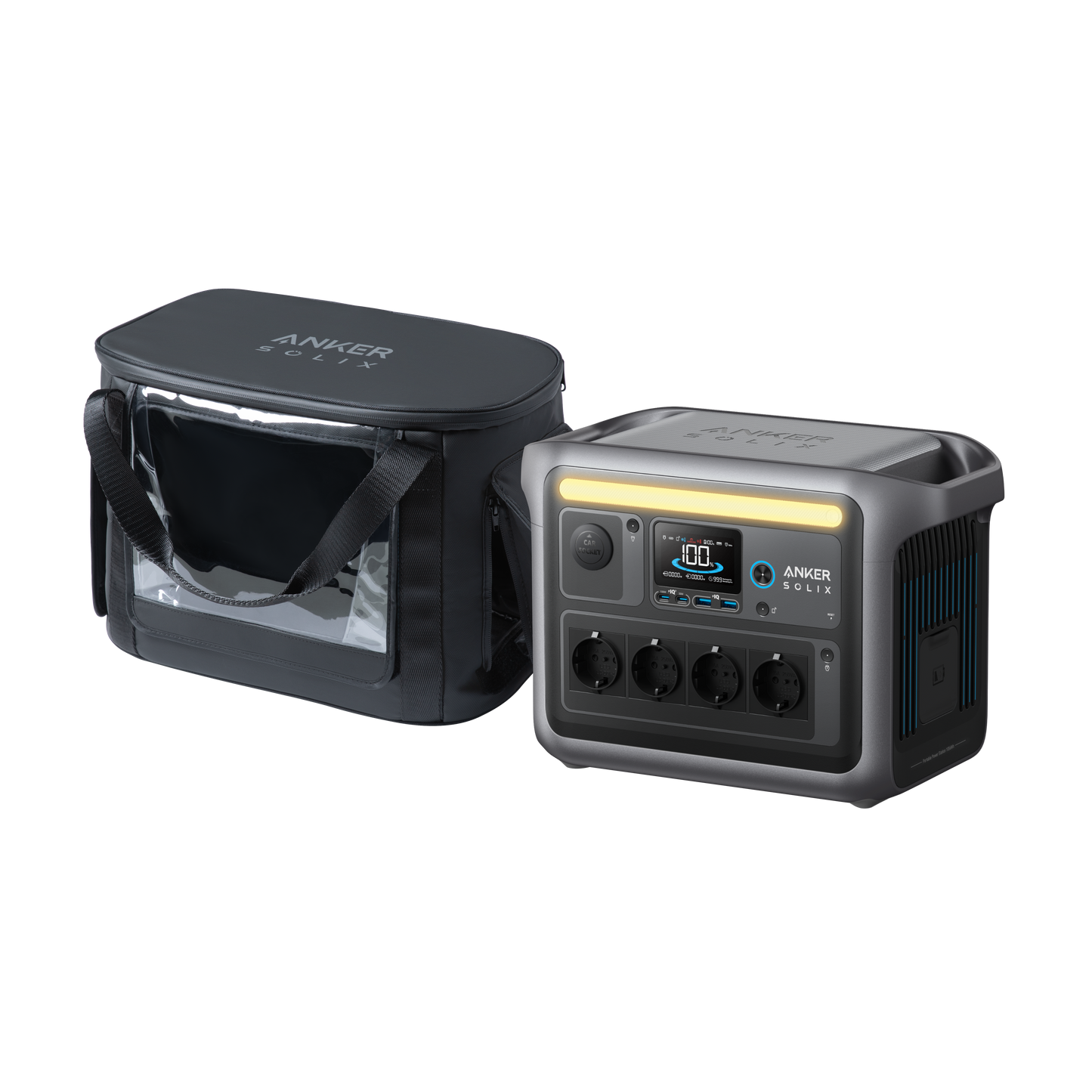 Anker SOLIX C1000 +  borsa da trasporto resistente all'acqua